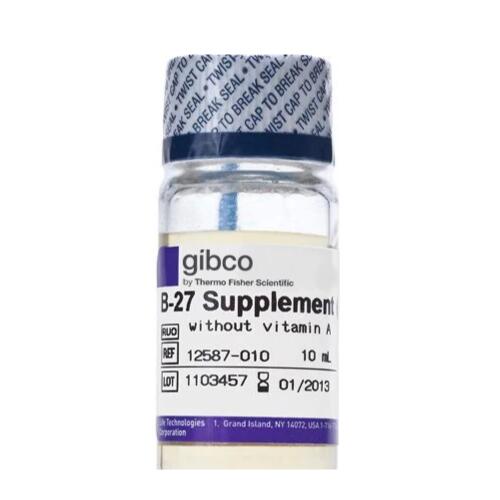 Gibco 12587010去除维生素A，B-27添加剂(50X)
