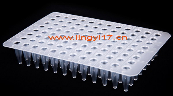 0.2ml无裙边96孔PCR板LB1010，透明，15板/盒，10盒/箱，用于Bio-Rad iQ5，ABI 7500fast